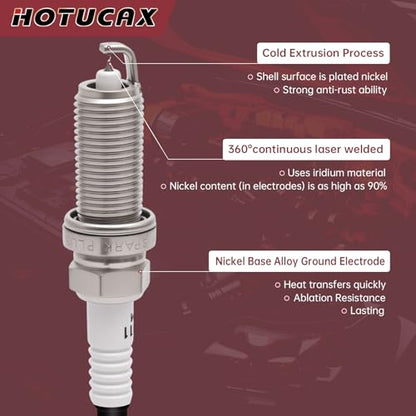 UF617 Ignition Coil Pack & 90174 Iridium Spark Plugs Set - size: UF617 & Spark Plugs