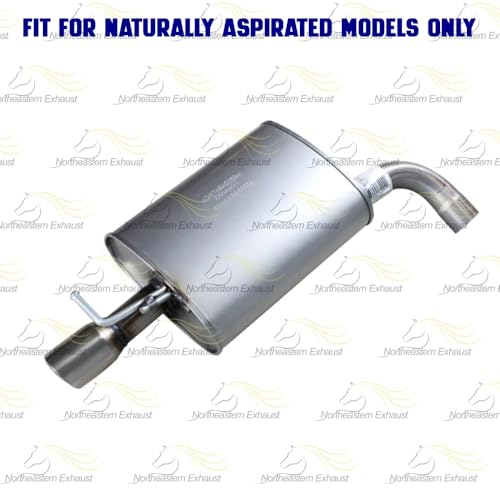 Exhaust Driver Side Muffler Compatible for 2011-2015 Ford Explorer 3.5L | Stainless Steel | Northeastern Exhaust | Free Clamp Included | Automotive Replacement Part | Direct-Fit - size: Driver Side Muffler