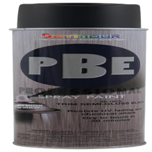 Seymour 20-1679 PBE Professional Trim Spray Paint, Semi-Gloss Black - color: Semi-Gloss Black