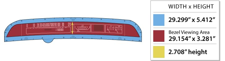 Dakota Digital RTX-64C-IMP-X Compatible with 1964 Chevy Impala Retrotech Gauge Instrument System