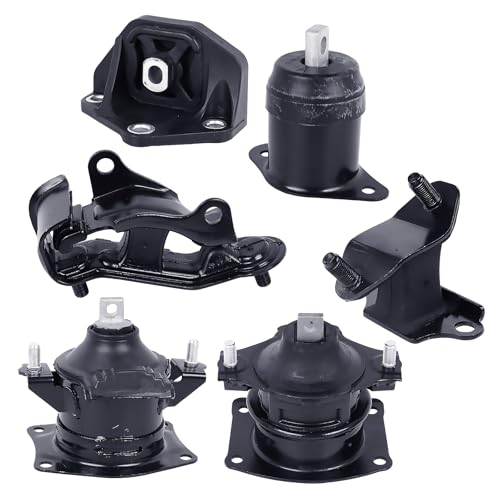 6PCS Engine Motor Mount Set Compatible with Accord 2003-2007 3.0L V6 - size: 2003-2007 Honda Accord 3.0L