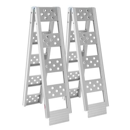 Ruedamann 6FT Folding Aluminum Truck Ramp, 880 lbs Capacity, 8" Wide - size: 2PCS