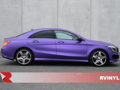 RVINYL Avery Dennison SW900 566-M Satin Purple Metallic Supreme Wrapping Film Vinyl Vehicle Car Wrap Sheet Roll - (12in x 60in w/Application Card) - color: Satin Purple Metallic, size: 1ft x 5ft