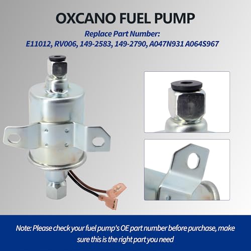 E11012 12V Universal Fuel Pump Compatible for Cummins Onan Generator - style: E11012