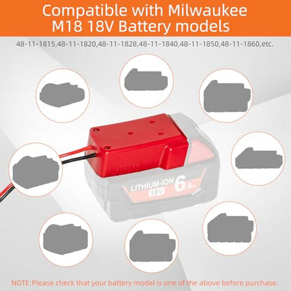 100W Electric Oil Change Extractor Pump, 1-4L/min Oil Transfer Pump for Engine/Transmission Oil Change, Compatible with Milwaukee M18 Battery(Oil Pump-A+Red Adapter) - color: Oil Pump-A+Red Adapter