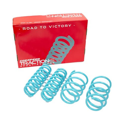 Godspeed LS-TS-BW-0019-A Traction-S™ Performance Lowering Springs, Set of 4, compatible with BMW 3-SERIES 6CYL. SEDAN/WAGON RWD (E90/E91/E92/E93) 2006-13