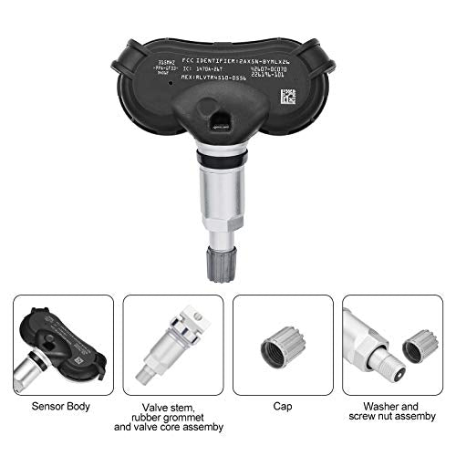 BDFHYK TPMS Sensor 315Mhz Programmed Tire Pressure Sensor Compatible with Toyota 2008-2017 Sequoia, 2007-2020 Sienna, 2007-2017 Tundra - style: 426070C070