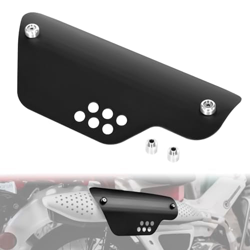 CT125 Exhaust Heat Shield Guard Accessories Compatible with 2020-2024 Hunter Cub CT 125 Trail125 Exhaust Guard - Aluminum Silencer Pipe Protection Guards(Black) - color: black2