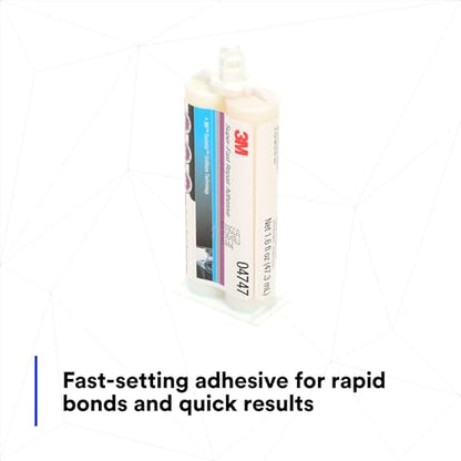 3M Super-Fast Repair Adhesive, 04747, 1.6 fl oz Cartridge, Tranlucent Color - size: 47.3 mL