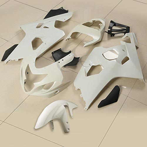 TCT-MOTORPARTS Unpainted Injection Fairing Bodywork Kit Fits for Suzuki GSXR 600 750 2004-2005 - size: Fit For GSXR 600/750 2004-2005
