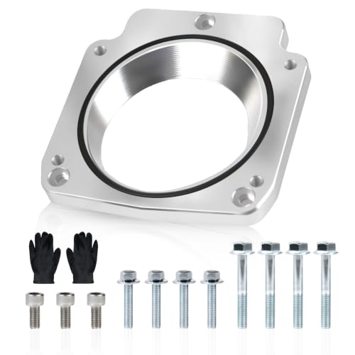 551513 LS Throttle Body Adapter 92mm Compatible with LS1 3 Bolt Intake Manifold to LS3 4 Bolt Throttle Body DBC L33 L59 LM4 LM7 LQ4 LQ9 LR4 LS6 LSX 4.8L 5.3L 5.7L 6.0L Replacement for 551513