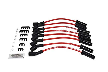 A-Team Performance - Silicone Spark Plug Wires Set - Compatible with GMC Chevy Truck SUV 1999-2014 11" VORTEC LS LS1 LS2 LS3 LS6 LS7 4.8L 5.3L 5.7L 6.0L 6.2L 7.0L Red 8.0mm