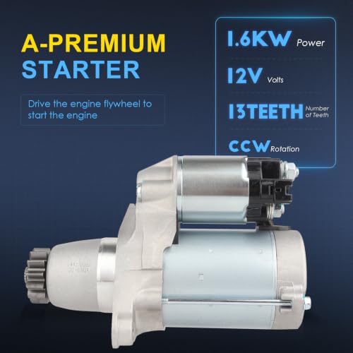 17825 New Starter Motor Replacement for Toyota Camry 02-17 Sienna 04-16 Highlander 04-19 RAV4 06-18 Solara 02-08 Avalon 05-18, Lexus RX330 RX350 ES330 ES350 NX200t, Scion XB TC, Pontiac Vibe - color: 17825