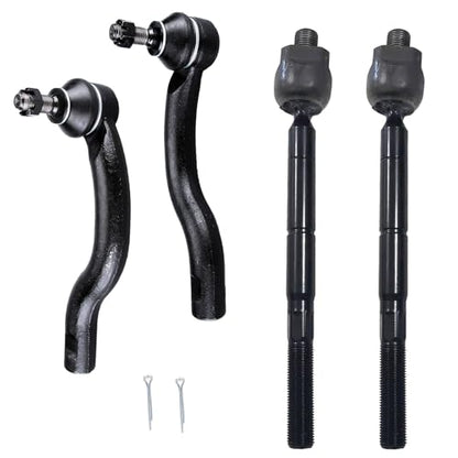 4PC Front Outer and Inner Tie Rod Ends FITS for Toyota RAV4 2006-2018 - size: 4p for RAV4 06-18