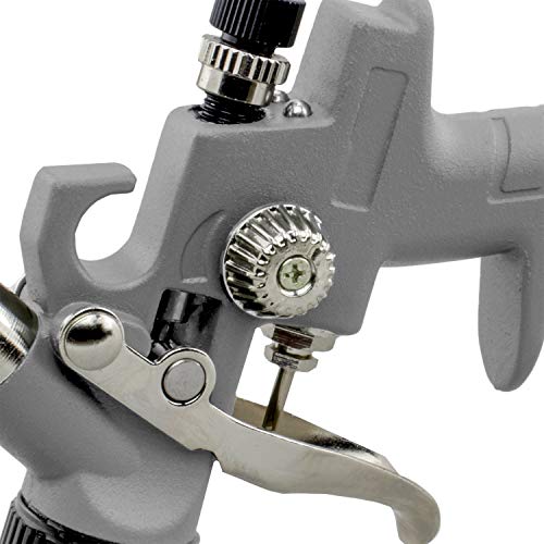 NuMax SPS08 Pneumatic 0.8 mm Tip Mini HVLP Gravity Feed Spray Gun with 125 cc Plastic Cup - size: 0.8mm Tip, 125cc Cup