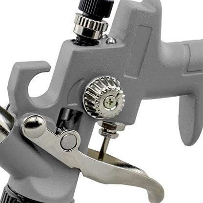 NuMax SPS08 Pneumatic 0.8 mm Tip Mini HVLP Gravity Feed Spray Gun with 125 cc Plastic Cup - size: 0.8mm Tip, 125cc Cup