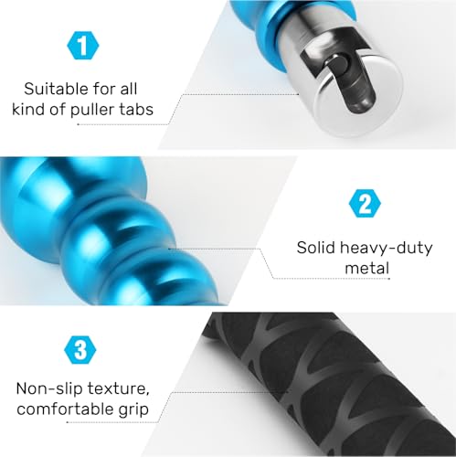 WHDZ Paintless Dent Repair Kit Slide Hammer with 4 Pieces Lockable Aluminum Puller Tab Auto Body Dent Removal Tool