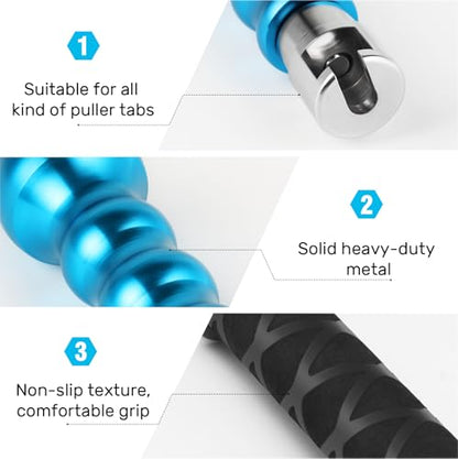 WHDZ Paintless Dent Repair Kit Slide Hammer with 4 Pieces Lockable Aluminum Puller Tab Auto Body Dent Removal Tool
