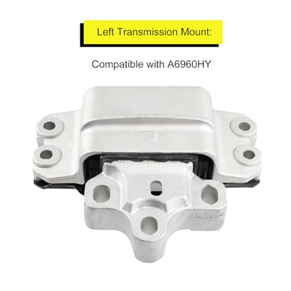 Engine Motor & Transmission Mount Kit Replacement for 2006-2014 VW Jetta - size: 5PCS-Compatible with A6962 A6966 A6969 A6973 A6995