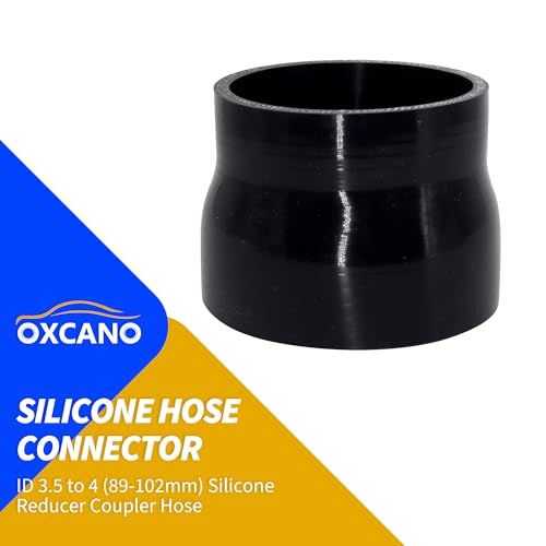 3.5 to 4 inch Silicone Reducer Coupler Hose, 4-Ply 5mm - size: ID 3.5 to 4 inch (89-102mm) Straight