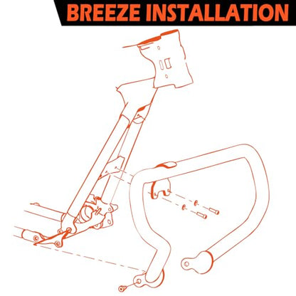 Crash Bar Engine Guard for Harley Davidson 2014-2025 - style: For Touring 2014-2025 C Style