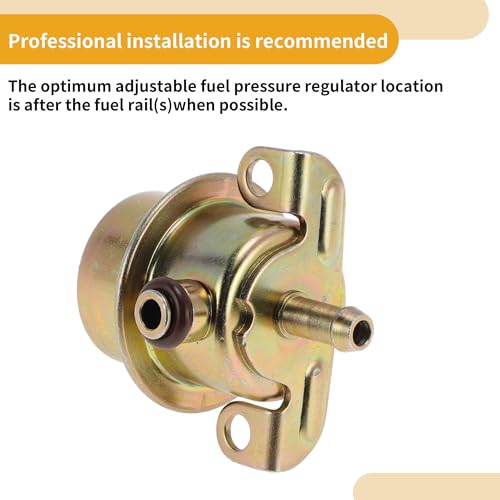 Car Fuel Injection Pressure Regulator for BMW 325 1986-1988 94411019803/PR80 Aluminum Alloy 20-70 Psi Corrosion Resistant 1 Pc
