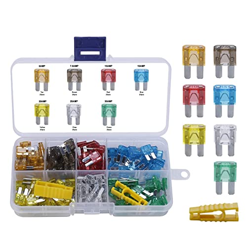 140 Pack Micro 2 Fuse Kit Automotive Assorted, Upgraded Micor II Blade Fuse