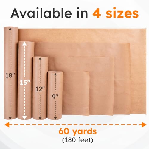 15" x 60 yd Kraft Masking Paper Roll for Painting - size: 15" x 60 Yards