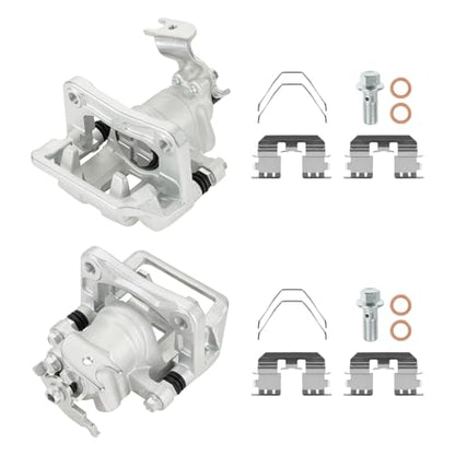 Rear Disc Brake Caliper Assembly with Bracket for 2008-2012 Honda Accord, 2009-2014 Acura TSX, Replacement 19-B3358 19-B3359