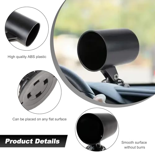 Car 2" 52mm One Hole Dash Gauge Pod Holder, ABS Plastic 1 Hole Gauge Console Dashboard Pod Mount, Universal Housing Pod Meter Cup Gauge to Vehicle's Dash, Car Accessories - color: One Hole