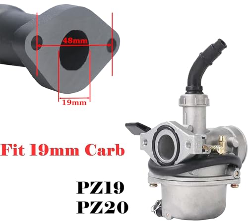 JMCHstore Aluminum Racing Performance Intake Pipe Inlet Manifold for Coleman CT100U CC100X 98cc for FRP GMB100 Mini bike, for Predator 79cc 154F 3Hp Engine,SK100 CK100-S Go kart, Massimo MB100