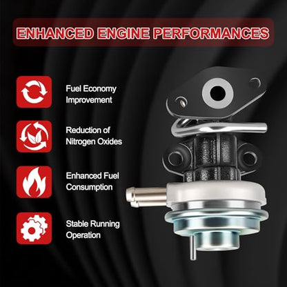 EGV943 EGR Valve Compatible with 4Runner 1996-2000, for T100 1994-1998, for Ta-coma 1995-2004 25620-75050