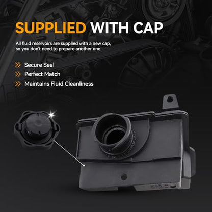 603-845 Power Steering Reservoir Tank with Cap for Ford Models - size: 603-845