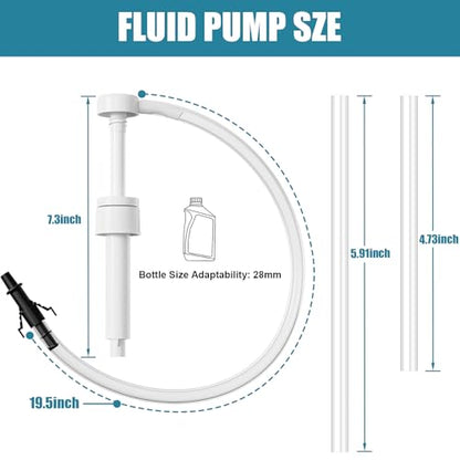 Fluid Pump for Standard Quart Bottles - 8cc Per Pump Stroke，transmission fluid pump ，Transmission Fluid Pump with 3rd Hand Adapter，Transfer Gear Oil，Differential & Transmission Fluid (1Pack-28mm) (1) - color: fluid pump 1Pack