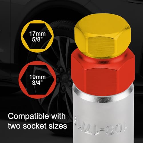 CASOMAN 10 Spline Lug Nut Key, Wheel Lock Removal Tool for Easy Removing and Installing Aftermarket & Factory Wheel Tire Lug Nuts, CR-V Steel - size: TA20-17/19