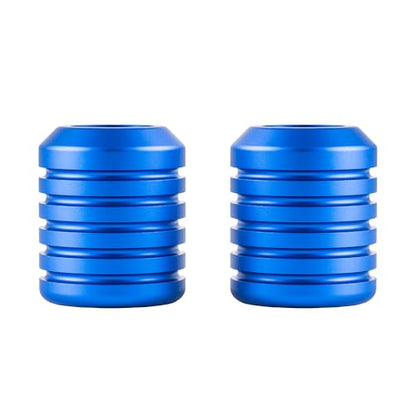 Advanblack Motorcycle Frame Sliders Machined CNC Alumium Crash Bar Slider Fit All Flat Out & Highway 1 1/4" Crash Bar Saddlebags Guards (Blue) - color: Blue
