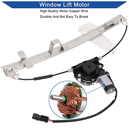 Obaee 741-557 Front Passenger Side Power Window Lift Regulator & Motor Assembly Compatible with Jeep Grand Cherokee WJ Series 2000-2004, Only Fit the Car Manufactured After 3/9/2000 Replace 55363286AD - size: Front Right Passenger Side