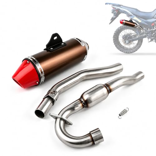JFG RACING Full Slip On Exhaust Muffler for CRF230F CRF 230F 150F/Hawk250