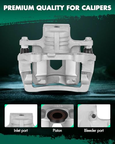 SCITOO 1PC 18B5058 Rear Passenger Side Disc Brake Caliper With Bracket - size: Rear Passenger[18B5058]Silver