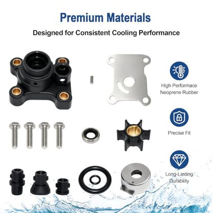 MARKGOO Water Pump Repair Kit 394711 for Johnson Evinrude Outboard 8-15 HP - color: 394711 fits 8 9.9 10 15HP