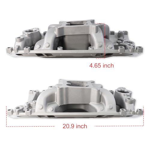 7516 52028 Air-Gap Vortec Intake Manifold for SBC 350 V8 Silver - size: A-2028 Silver