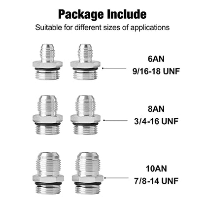 EVIL ENERGY 30 Micron Inline Fuel Filter with 6AN 8AN 10AN Adapter&Bracket Clamp 60MM Universal