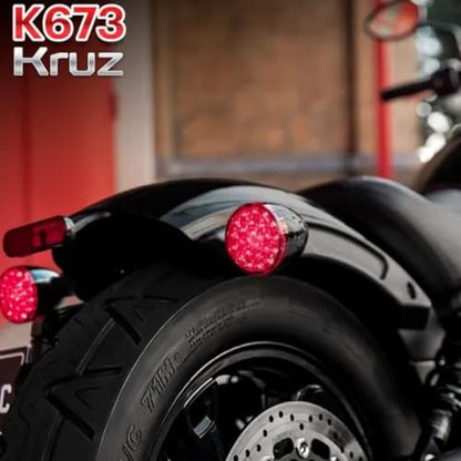 Kenda Kruz K673 Front Motorcycle Tire, 110/90H-18, Blackwall - size: 110/90H-18