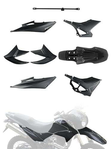 Plastics Fairing Fender Kit for Dirt Bike Hawk 250 - color: Imitation Carbon Fiber