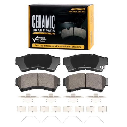 D1192 Front Brake Pads Fit For MAZDA 6 2006-2007 i/s,MAZDA 6 2008-2013 All Models Ceramic Brake Pads 2006 2007 2008 2009 2010 2011 2012 2013 Replacement - style: HZ1192