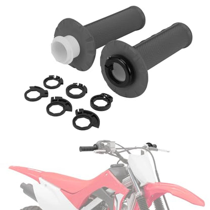 Motorcycle Lock-on Grips 7/8”Handlebar Handle Gray - color: gray