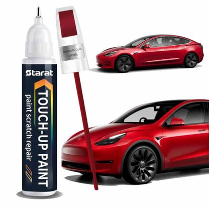 Red Multi-Coat(PPMR) Touch Up Paint Pen for Tesla Scratch Repair - color: Red Multi-Coat (PPMR)