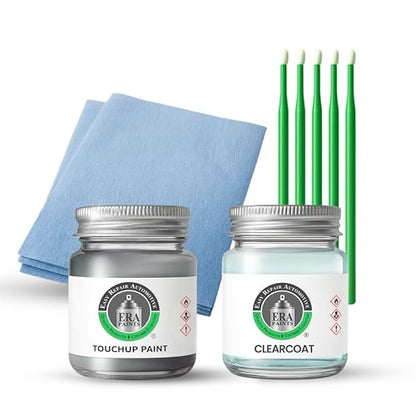 ERA Paints - WPB-82422E - Gunpowder for TESLA Exact OEM Color Match Automotive Touch Up Paint for Cars - Scratch & Chip Repair for Metal & Plastic - Essential Kit - Made in USA - style: Jar - Essential Kit