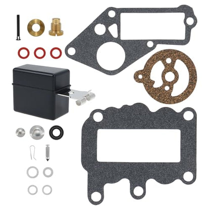 382048 Carburetor Repair Rebuild Kits Float Compatible with Johnson and Evinrude outboard 9.5 hp Engine 1964-1973 Replace 379154 765630
