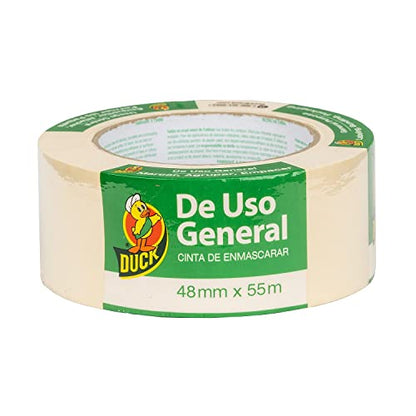Duck Brand 394700 General Purpose Masking Tape, 1.88-Inch by 60-Yard, Single Roll, Beige - size: 1 Roll, 1.88" Width